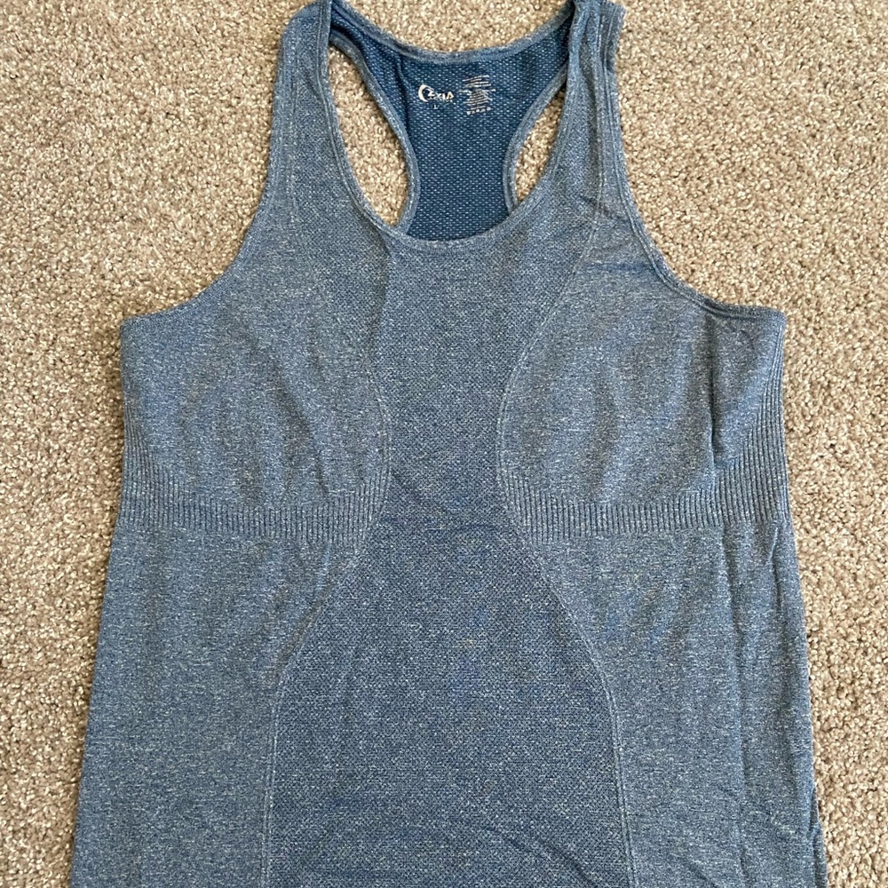 Zyia navy copper charge tank top